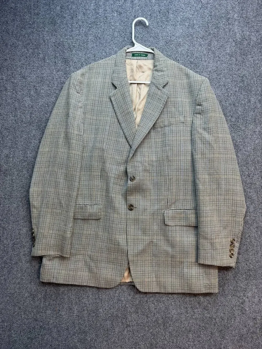 Lauren Ralph Lauren Men's M Houndstooth Sport Coat Blazer Made in Canada